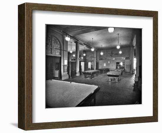 Tacoma Elks Club Billiard Room, 1925-Marvin Boland-Framed Giclee Print