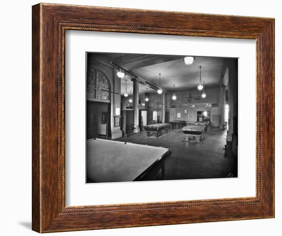 Tacoma Elks Club Billiard Room, 1925-Marvin Boland-Framed Giclee Print