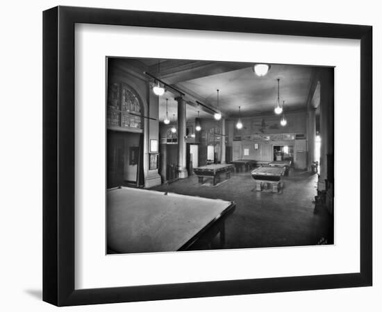 Tacoma Elks Club Billiard Room, 1925-Marvin Boland-Framed Giclee Print