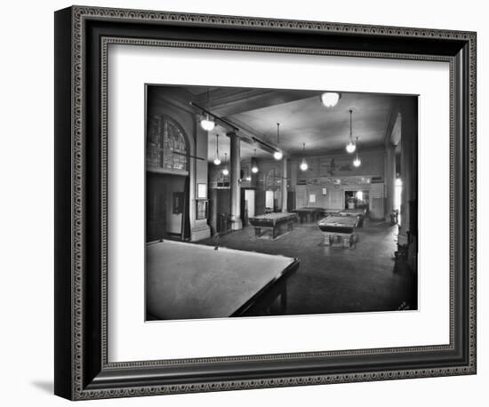 Tacoma Elks Club Billiard Room, 1925-Marvin Boland-Framed Giclee Print