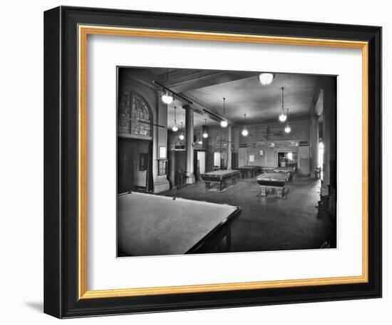 Tacoma Elks Club Billiard Room, 1925-Marvin Boland-Framed Giclee Print