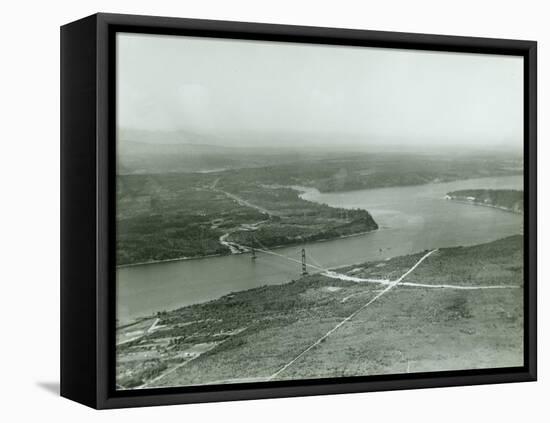 Tacoma Narrows Bridge (1940)-null-Framed Premier Image Canvas