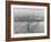 Tacoma Narrows Bridge from Gig Harbor Towards Tacoma, WA (ca. 1950)-null-Framed Giclee Print