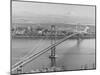 Tacoma Narrows Bridge from Gig Harbor Towards Tacoma, WA (ca. 1950)-null-Mounted Giclee Print