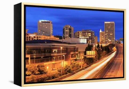 Tacoma Skyline, Washington State, United States of America, North America-Richard Cummins-Framed Premier Image Canvas