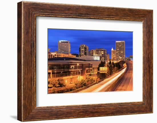 Tacoma Skyline, Washington State, United States of America, North America-Richard Cummins-Framed Photographic Print