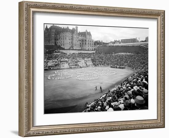 Tacoma Stadium, "The Awakening of Spring," 1915-Asahel Curtis-Framed Giclee Print