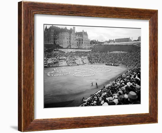 Tacoma Stadium, "The Awakening of Spring," 1915-Asahel Curtis-Framed Giclee Print