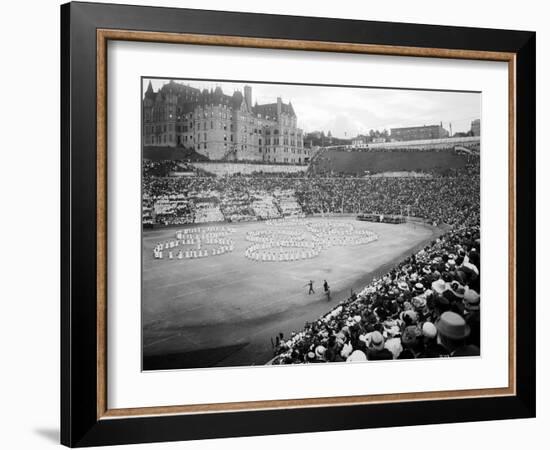 Tacoma Stadium, "The Awakening of Spring," 1915-Asahel Curtis-Framed Giclee Print