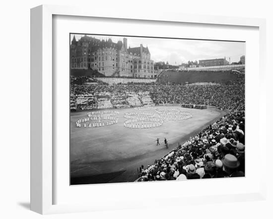 Tacoma Stadium, "The Awakening of Spring," 1915-Asahel Curtis-Framed Giclee Print