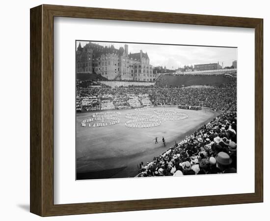 Tacoma Stadium, "The Awakening of Spring," 1915-Asahel Curtis-Framed Giclee Print