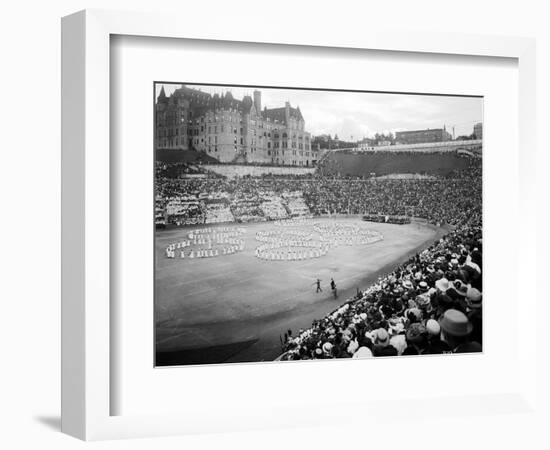 Tacoma Stadium, "The Awakening of Spring," 1915-Asahel Curtis-Framed Giclee Print