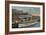 Tacoma, WA - View of Municipal Dock with Steamer-Lantern Press-Framed Art Print