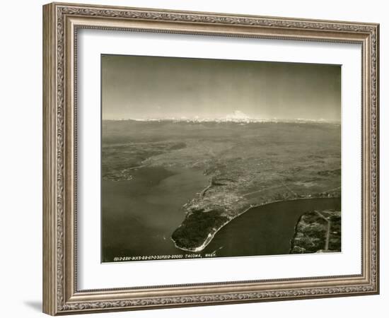 Tacoma, Washington, Aerial View (ca. 1937)-null-Framed Giclee Print