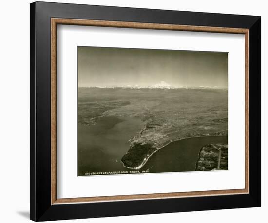 Tacoma, Washington, Aerial View (ca. 1937)-null-Framed Giclee Print