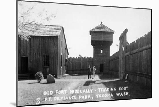 Tacoma, Washington - Defiance Point Park, Ft. Nisqually Trading Post-Lantern Press-Mounted Art Print