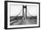 Tacoma, Washington - November 7, 1940 - Tacoma Narrows Bridge - Man on Bridge-Lantern Press-Framed Art Print