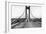 Tacoma, Washington - November 7, 1940 - Tacoma Narrows Bridge - Man on Bridge-Lantern Press-Framed Art Print