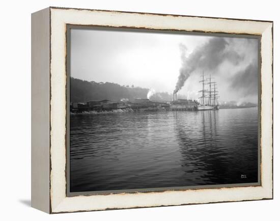 Tacoma Waterfront, 1915-Asahel Curtis-Framed Premier Image Canvas