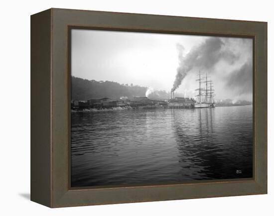 Tacoma Waterfront, 1915-Asahel Curtis-Framed Premier Image Canvas