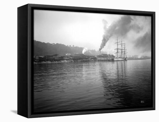 Tacoma Waterfront, 1915-Asahel Curtis-Framed Premier Image Canvas