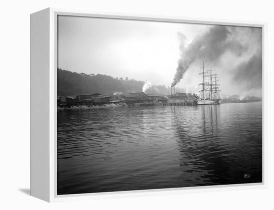 Tacoma Waterfront, 1915-Asahel Curtis-Framed Premier Image Canvas