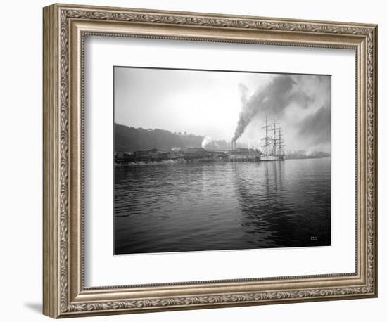 Tacoma Waterfront, 1915-Asahel Curtis-Framed Giclee Print