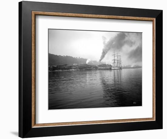 Tacoma Waterfront, 1915-Asahel Curtis-Framed Giclee Print