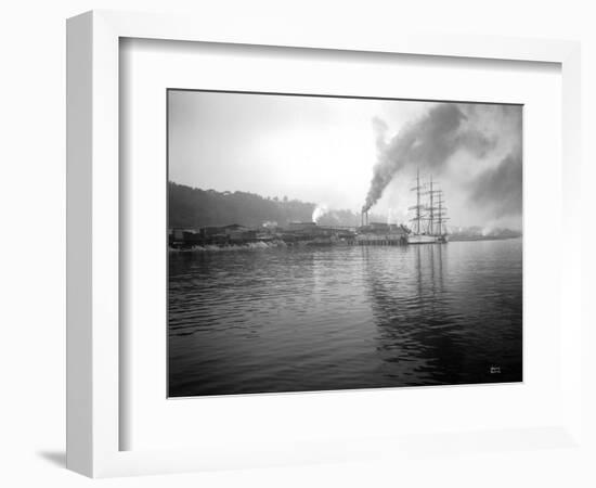 Tacoma Waterfront, 1915-Asahel Curtis-Framed Giclee Print