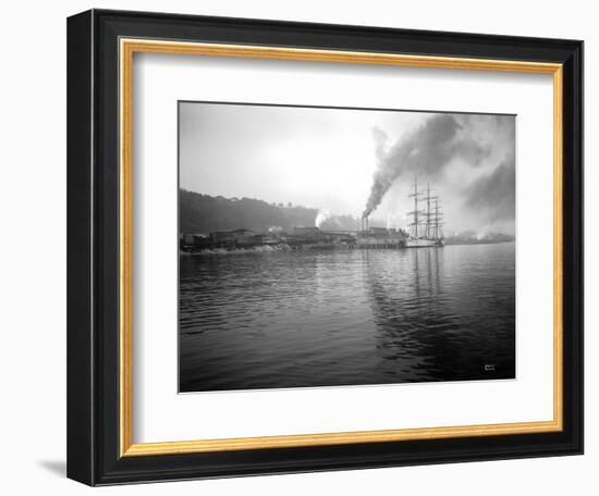 Tacoma Waterfront, 1915-Asahel Curtis-Framed Giclee Print