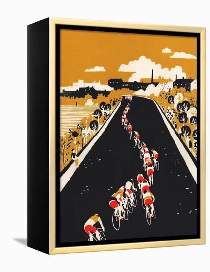 Tactics (Yellow)-Eliza Southwood-Framed Premier Image Canvas