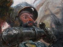 The Battle of Grunwald (Detail), 1910-Tadeusz Popiel-Mounted Giclee Print