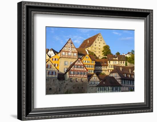 Taditional Half Timbered Houses in Schwabish Hall's Picturesque Altstad, Schwabish Hall-Doug Pearson-Framed Photographic Print