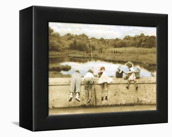 Tadpoles-Betsy Cameron-Framed Stretched Canvas