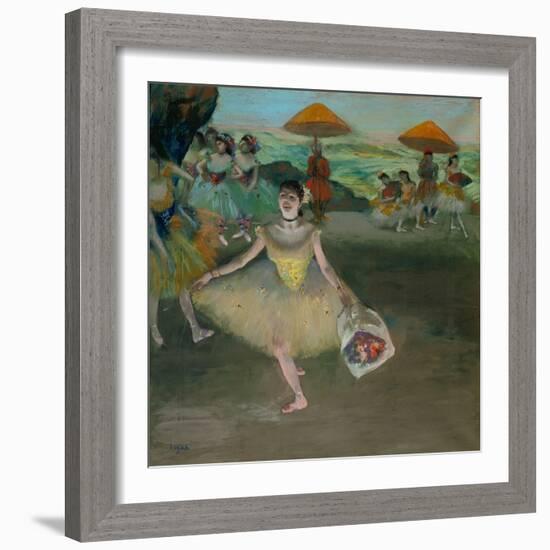 Tänzerin auf der Bühne. 1878-Edgar Degas-Framed Giclee Print