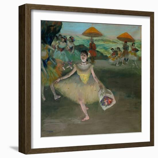 Tänzerin auf der Bühne. 1878-Edgar Degas-Framed Giclee Print