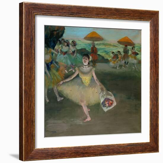 Tänzerin auf der Bühne. 1878-Edgar Degas-Framed Giclee Print