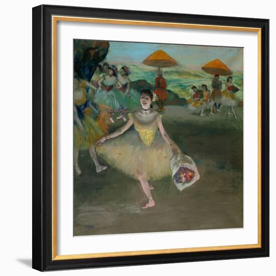 Tänzerin auf der Bühne. 1878-Edgar Degas-Framed Giclee Print