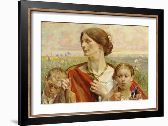 Tafel "Heimat" eines Triptychons 1903-Jacek Malczewski-Framed Giclee Print