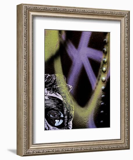 Tag Face-Jenny Kraft-Framed Art Print