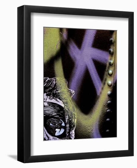 Tag Face-Jenny Kraft-Framed Art Print