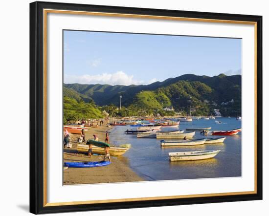 Taganga, Caribbean Coast, Colombia, South America-Christian Kober-Framed Photographic Print