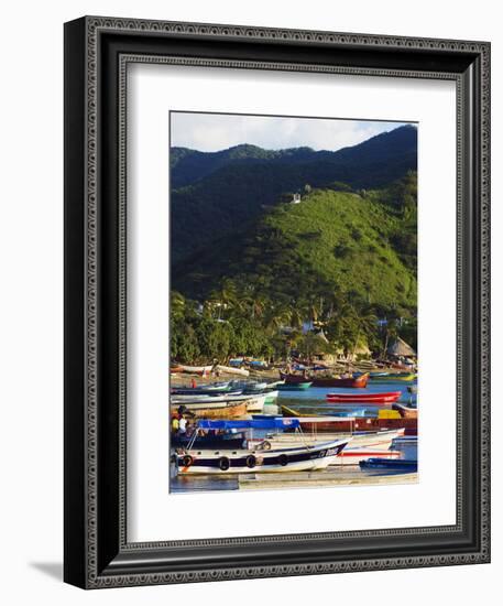 Taganga, Caribbean Coast, Colombia, South America-Christian Kober-Framed Photographic Print