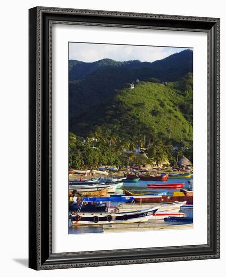 Taganga, Caribbean Coast, Colombia, South America-Christian Kober-Framed Photographic Print