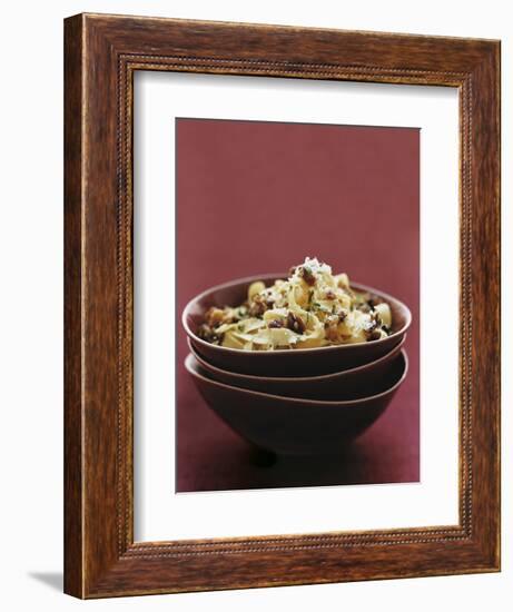 Tagliatelle with Chestnuts, Pancetta, and Sage - Conde Nast Collection-null-Framed Photographic Print