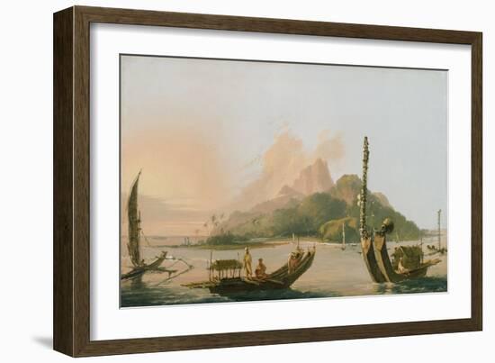 Tahiti: Bearing South East 1773, 1775 (Oil on Panel)-William Hodges-Framed Giclee Print