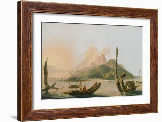 Tahiti: Bearing South East 1773, 1775 (Oil on Panel)-William Hodges-Framed Giclee Print