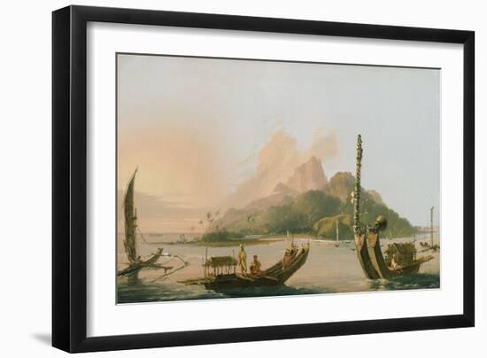 Tahiti: Bearing South East 1773, 1775 (Oil on Panel)-William Hodges-Framed Giclee Print