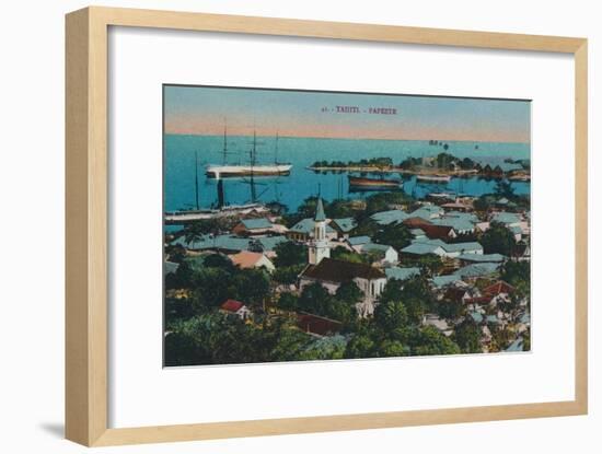 'Tahiti. Papeete', c1920-Unknown-Framed Giclee Print