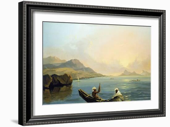 Tahiti: View of the Province of Oparree, the Island of Otaheite, and Part of the Island of Moorea-William Hodges-Framed Giclee Print